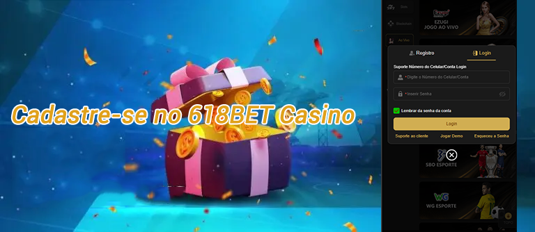 Cadastre-se no 618BET Casino